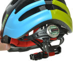 Велосипедный шлем Tersus RACE matt black-azure-lime Tersus RACE rear light 18-IRM06-T023-M/L