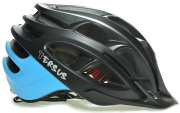 Велосипедный шлем Tersus RACE matt black-azure-coral Tersus Race side 18-IRM06-T022-M/L