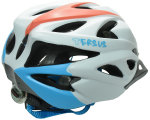 Велосипедный шлем Tersus ROCKET matt white-azure-coral Tersus ROCKET  back 18-IWT12-T016-M/L, 18-IWT12-T016-S/M